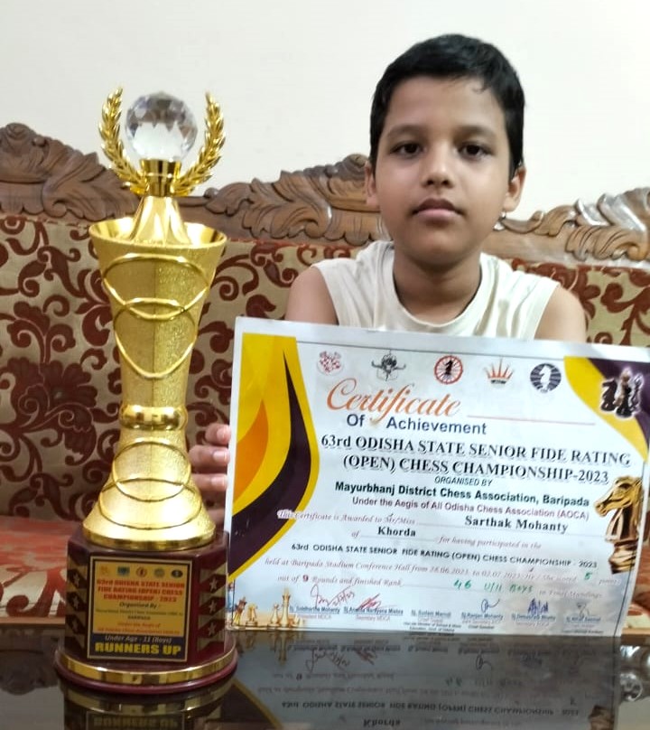 63rd Odisha State Senior FIDE Rating (OPEN) Chess Championship 2023